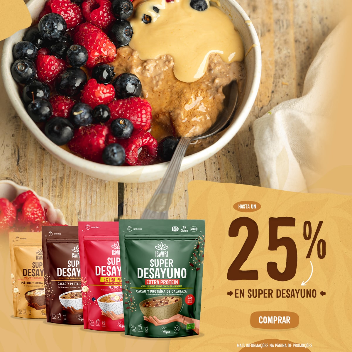 Hasta un 25% de descuento en Super Desayunos